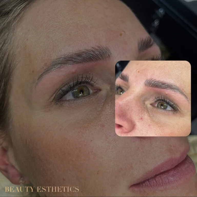 Browlifting: in Form gestylte, gefärbte Augenbrauen